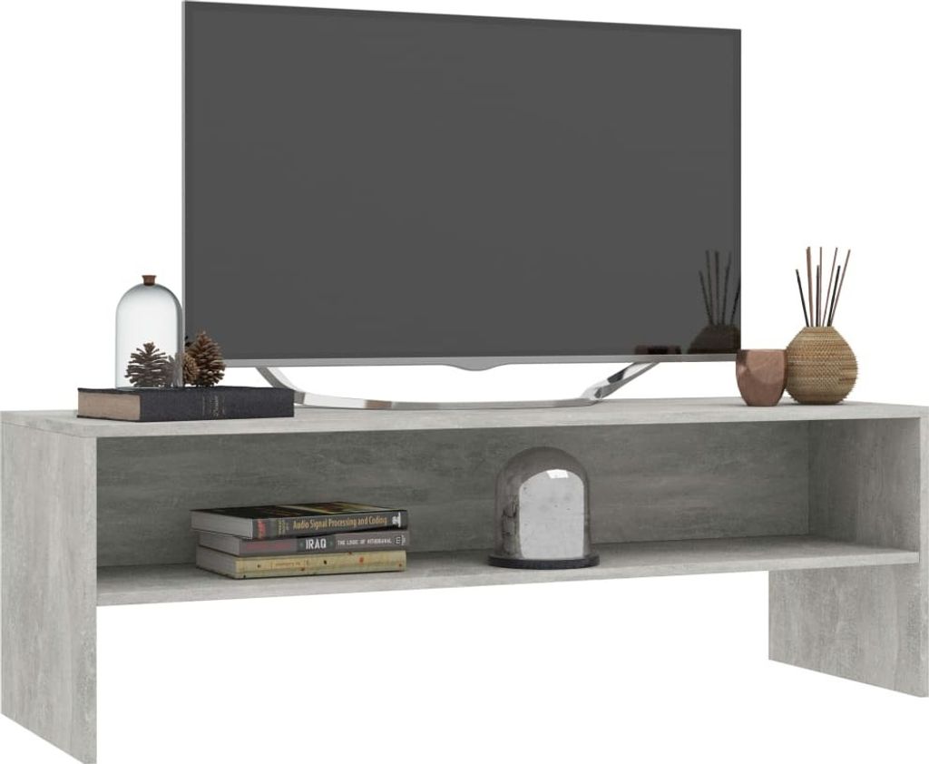 Stabli TV-Schrank Betongrau 120x40x40cm Holzwerkstoff - DE208605 - TV-Schränke