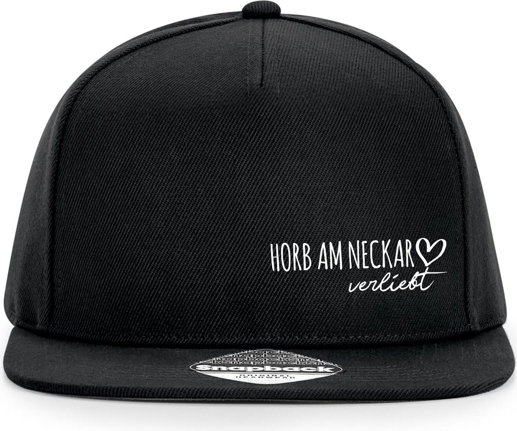 Huuraa Cappy Mütze Horb am Neckar verliebt Black Polyester Snapback Kappe Geschenkidee