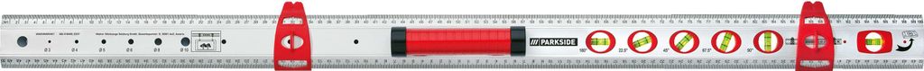 Parkside® Markierwasserwaage mit Griff | 2 verschiebbare Produktbild