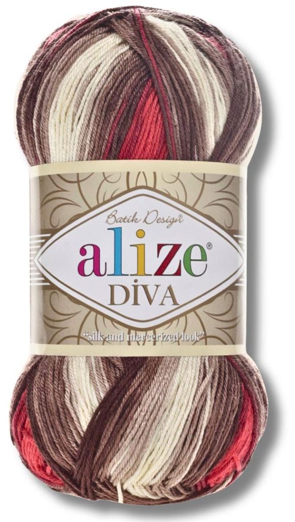Alize 1x 100g Diva Batik Wolle mit Farbverlauf, Häkeln, Stricken (4574)