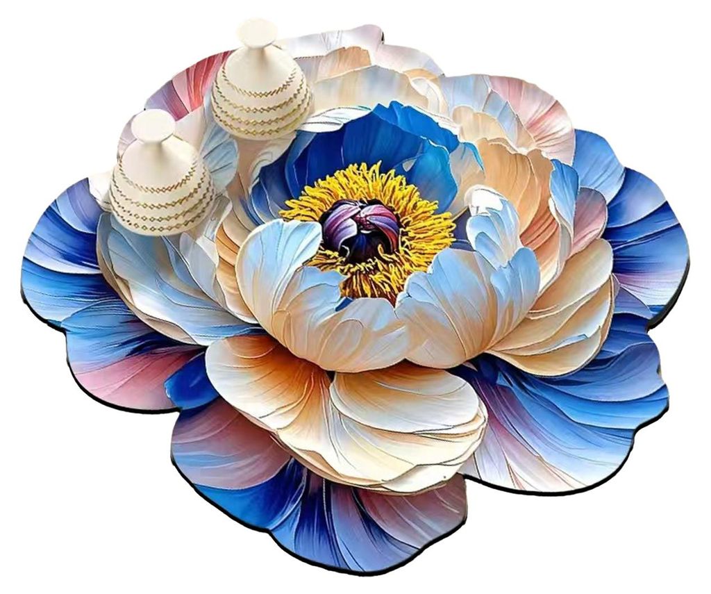 3D-Blumen-Diatomeenerde-Untersetzer, saugfähige Unterlage für Theke, Küchentheke, schnelltrocknend, Waschbeckenablage, dekorativer Diatomit-Unte...
