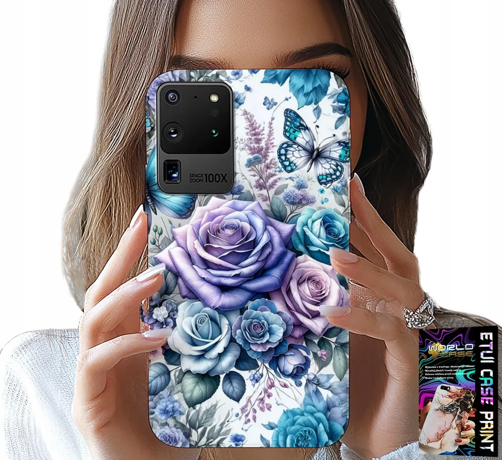 Etui Samsung S20 Ultra Flower Design - Custodia Sottile e Sicura