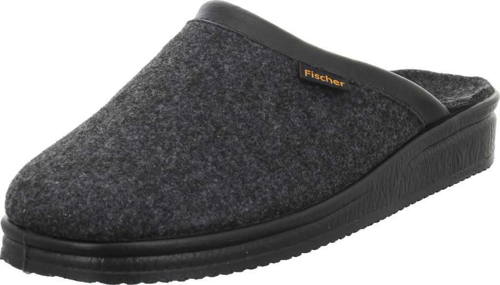 Fischer Markenschuh Hausschuhe ANDY Grau Herren Produktbild 