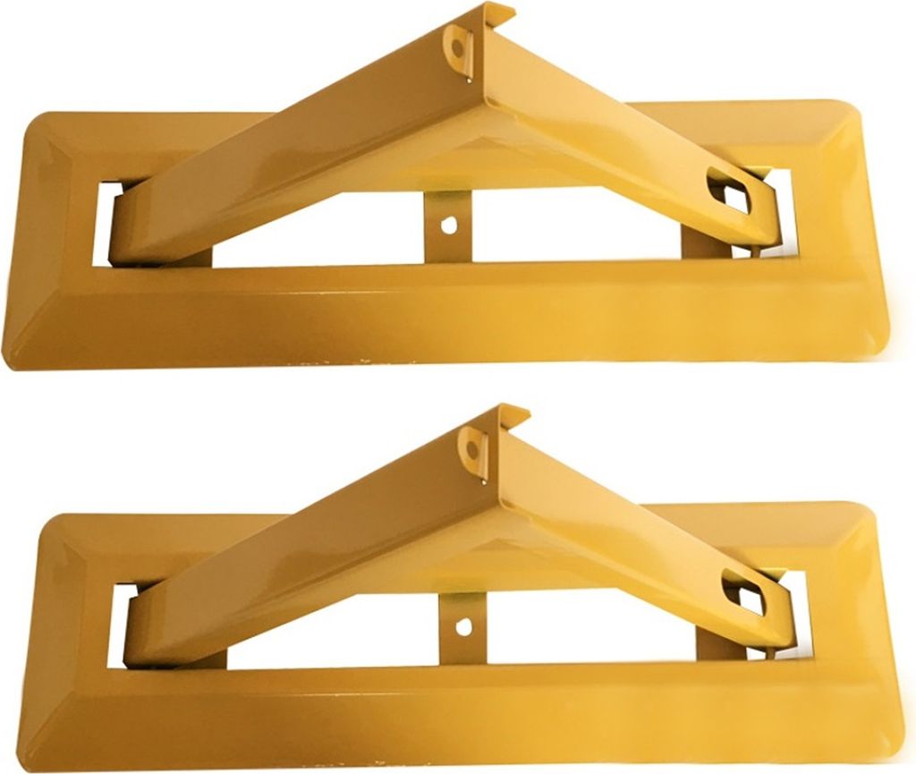 2er Set - 60 cm Parkplatzsperre klappbar | Parkplatzblockierer | Parkplatzbügel umlegbar | Sperrbügel | Parkbügel aus Stahl | Parkfläche Sperru...