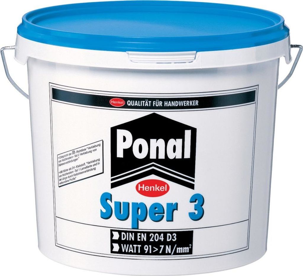 Ponal Wasserfest Super 3 Holzleim 10kg Eimer (F) Weißleim Produktbild 