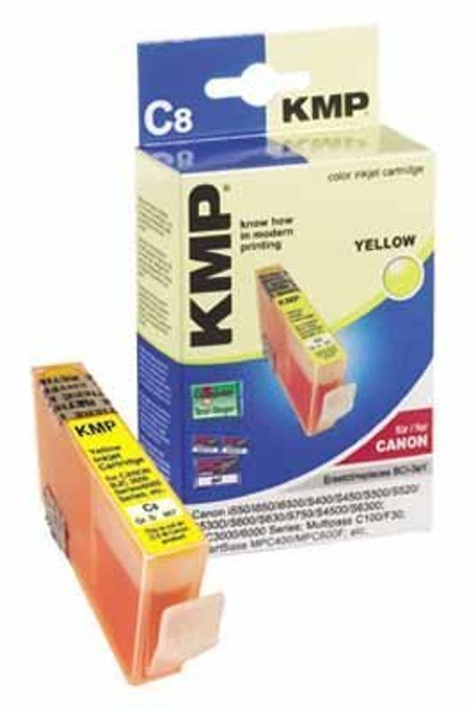 KMP C8 Tintenpatrone yellow kompatibel mit Canon BCI-3e Y