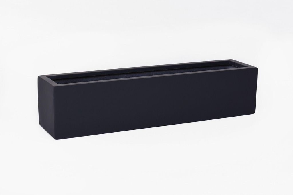 VIVANNO Blumenkasten Fiberglas FLOBO Kasten, Anthrazit matt Produktbild 