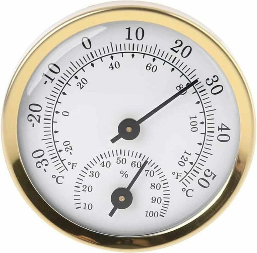 Analoges Innenthermometer-Hygrometer - Luftfeuchtigkeits-Temperaturanzeige