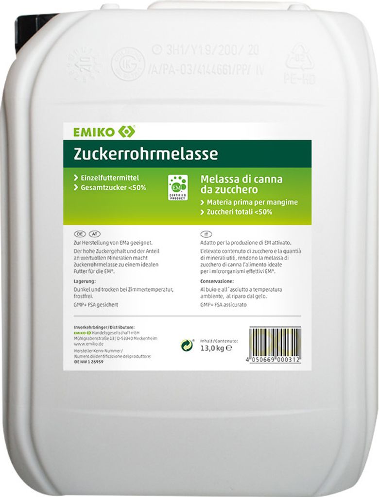 Emiko Zuckerrohrmelasse 13 kg Produktbild 