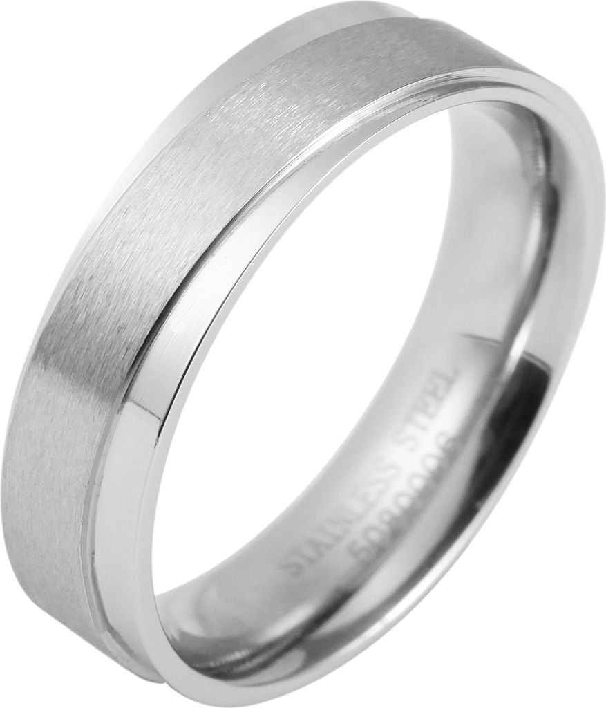Akzent Partnerringe-Ring aus Edelstahl