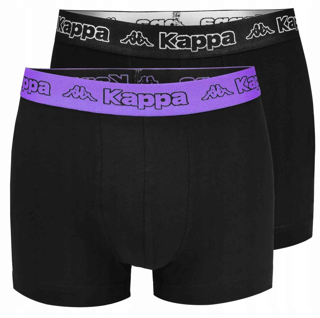 Kappa Boxershorts 2er-Pack Schwarz/Dewberry - M Produktbild 
