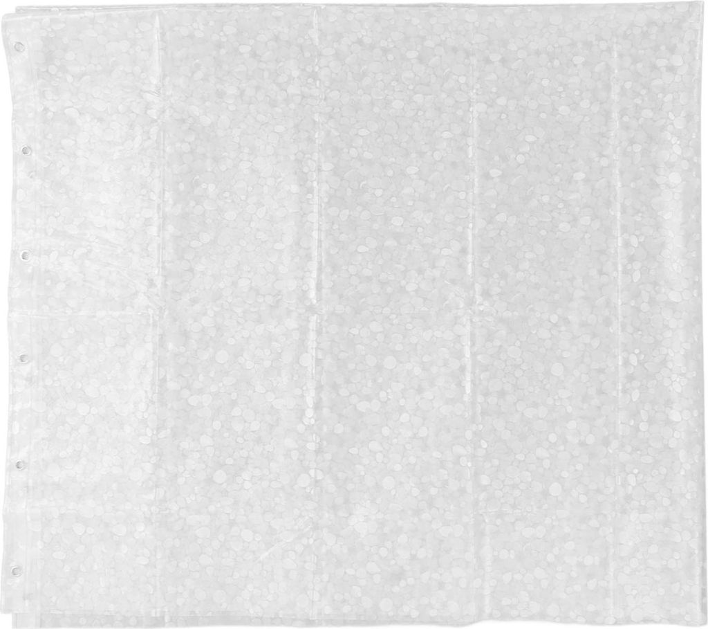 Wasserdichter PEVA Duschvorhang Transparent Klarer Duschvorhang für das Badezimmer mit Ring Edelstahl Knopfloch 180x200cm