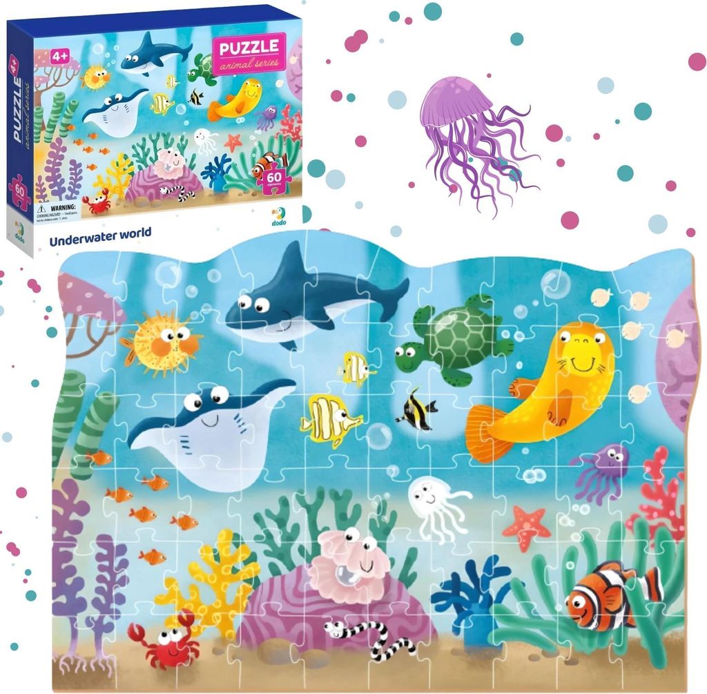 Unterwasserwelt-Puzzle 60 Teile Puzzle Für Die Jüngsten Produktbild 