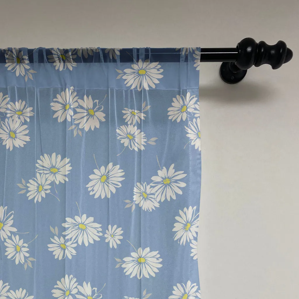 ABAKUHAUS Arazzo floreale, illustrazione di Pretty Ditsy Margaret Arte floreale vintage da giardino, tessuto da parete in raso setoso per soggiorno e camera da letto, 220 cm x 274 cm, lavanda scura e bianco - 2