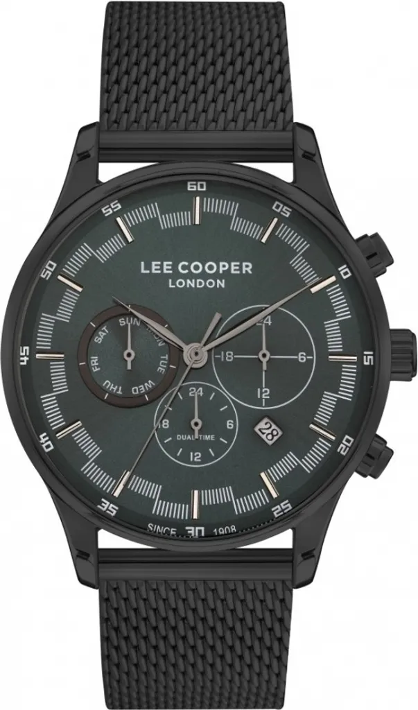 Montre Analogique Homme Lee Cooper LC07519.690 en Métal Bleu Marine Tendance