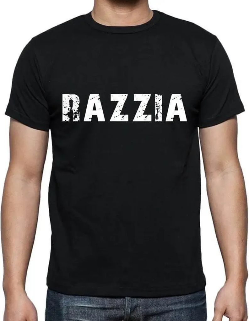 Herren Grafik T-Shirt Razzia Öko-Verantwortlich Vintage Jahrgang Kurzarm Lustige Druck Geburtstag Geschenk Mann