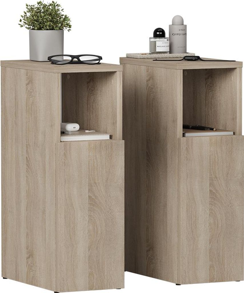 Noční stolek Vicco Enton Sonoma Sada 2 kusů, Model 57311 Obrázek produktu 