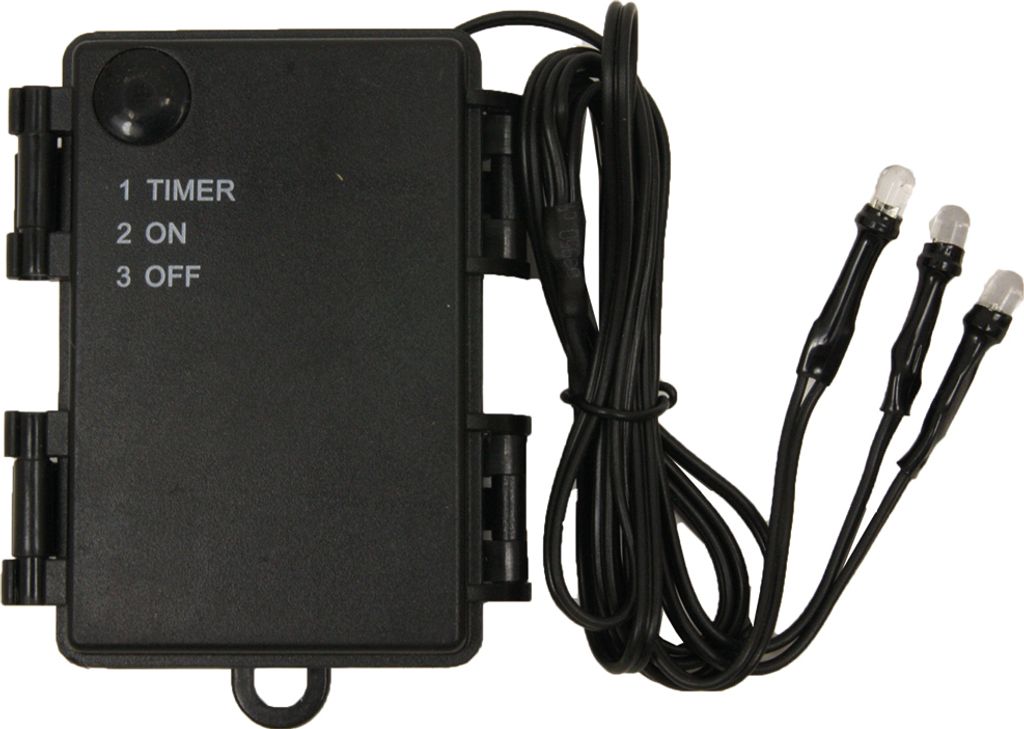 Krippenzubehör Batteriebox f. 3x AA, ON/OFF/TIMER mit 3 LED Produktbild