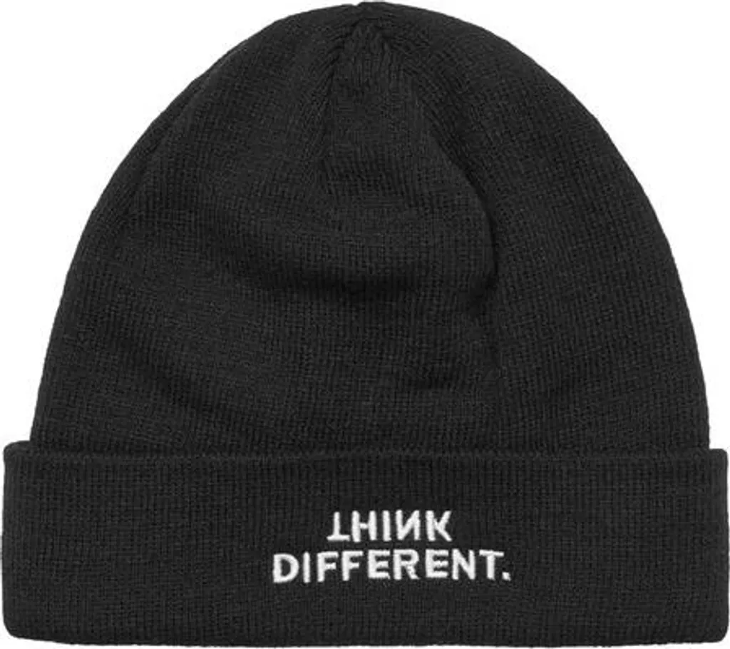 Berretto Mr. Tee Think Different Nero - Maglia Pesante per Skaters