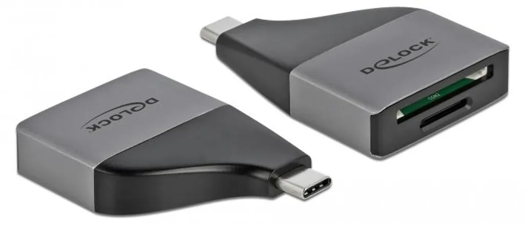 Lecteur de Cartes DELOCK USB-C pour SD MMC et Micro SD Haute Vitesse