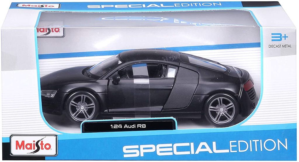 Maisto 31281M - Modellauto - Audi R8 (schwarz, Maßstab Produktbild 6