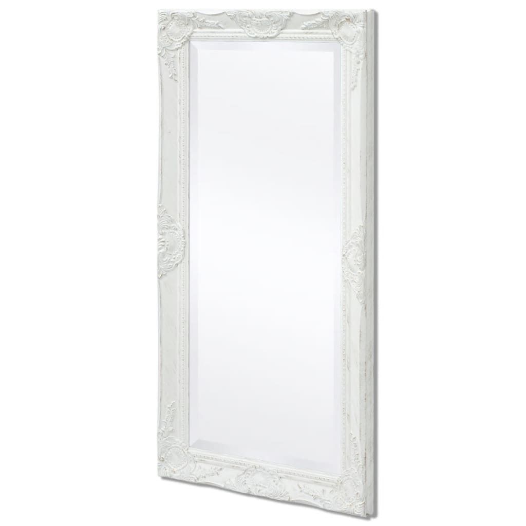 vidaXL Wandspiegel im Barock-Stil 100x50 cm Weiß Produktbild 3