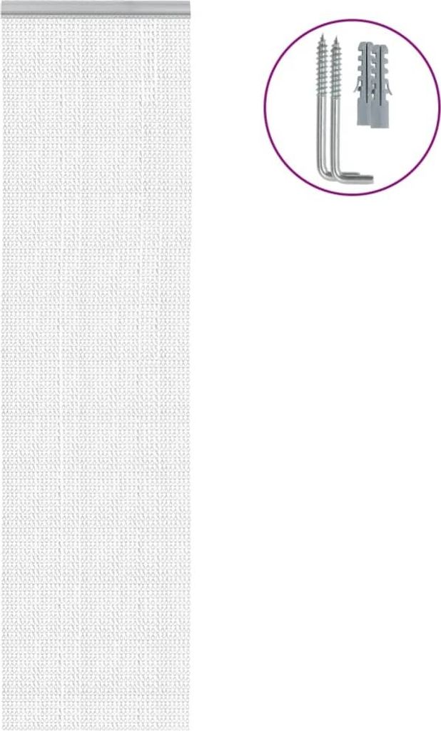 Türvorhang aus Ketten 56x186 cm Aluminium