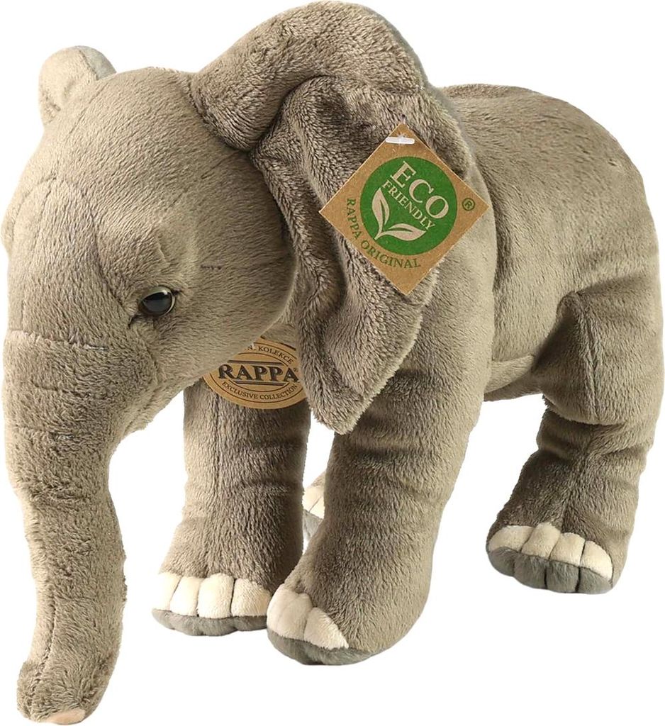 Rappa, Realistisches Afrikanischer Elefant Kuscheltier 28 cm umweltfreundlich, Grau