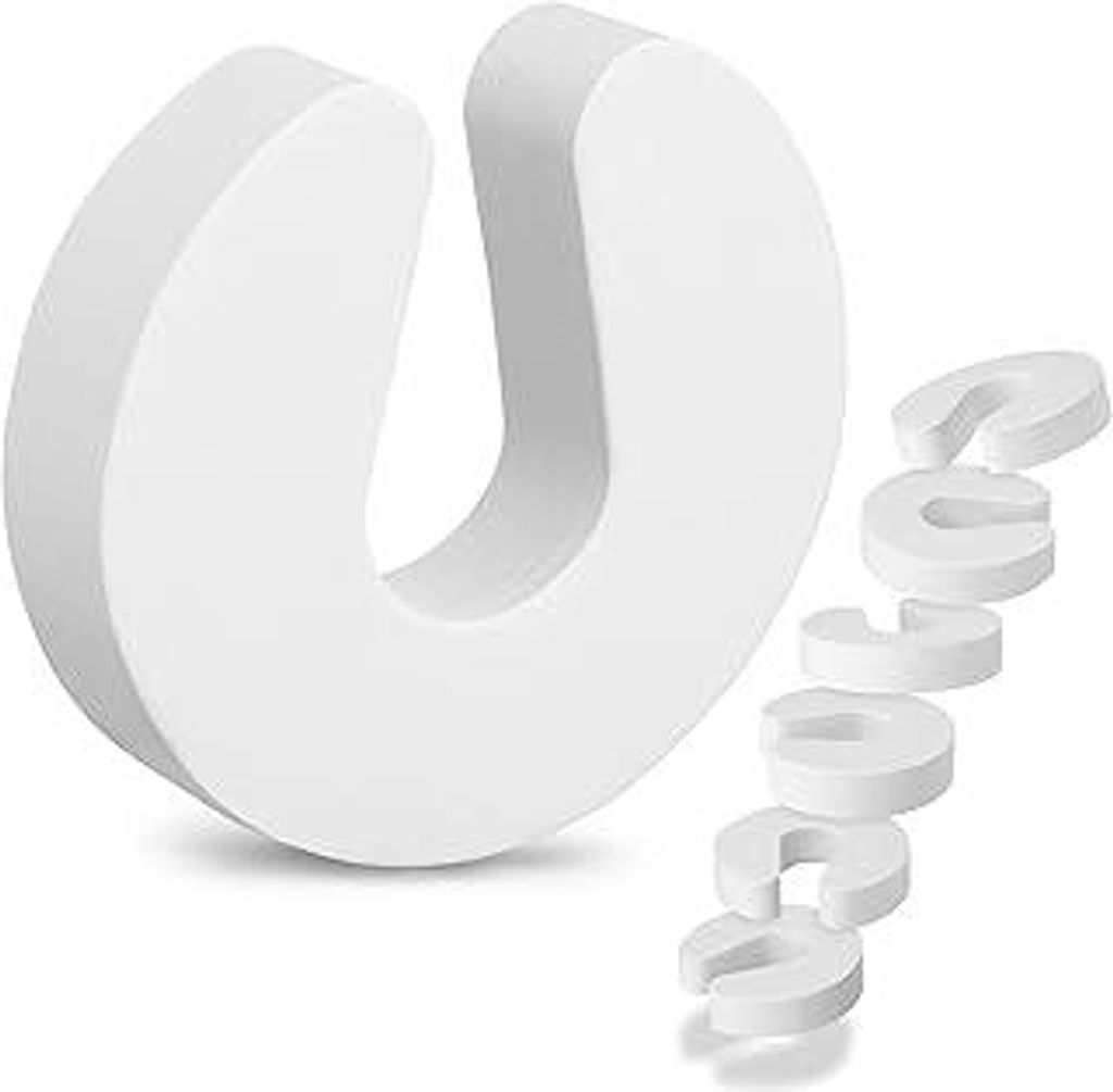 LeBone Premium Klemmschutz für Türen - 6 Stück Weiß - 2,3cm Ultra-Stark - Extra-Breit - Schaumstoff Türstopper als Kindersicherung und Fingerk...