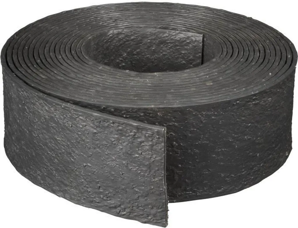Bordure de Jardin Anti-envahissement Noire 12m x 12cm Epaisseur 5mm