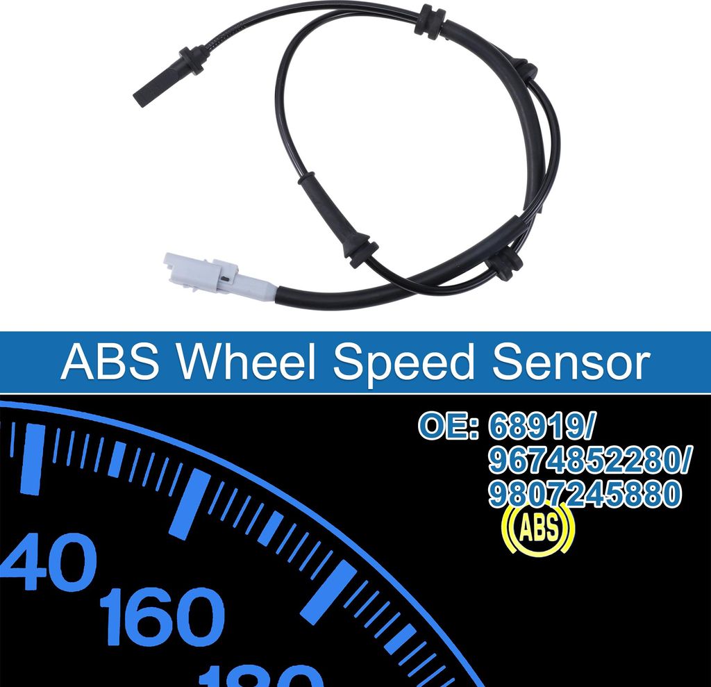 ABS Raddrehzahlsensor Vorne Links Rechts ABS Sensor Antiblockiersystem Sensor Nr.68919/9674852280 für Citroen C4 Grand Picasso