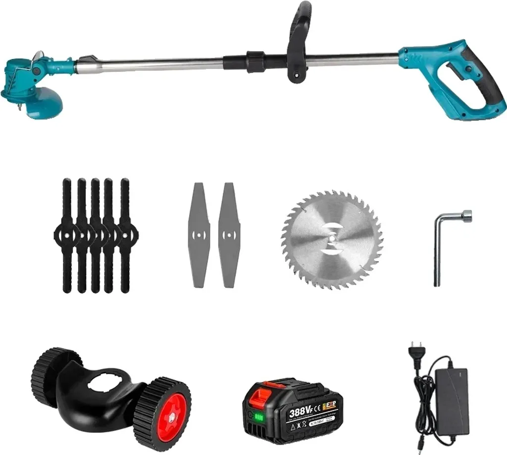 Tagliaerba Senza Fili 24V Regolabile - Tosaerba Elettrico con Batteria