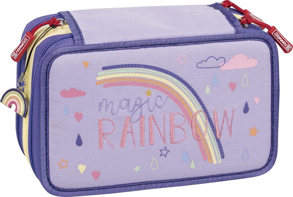 Brunnen Federmäppchen 3fach Magic Rainbow Produktbild 