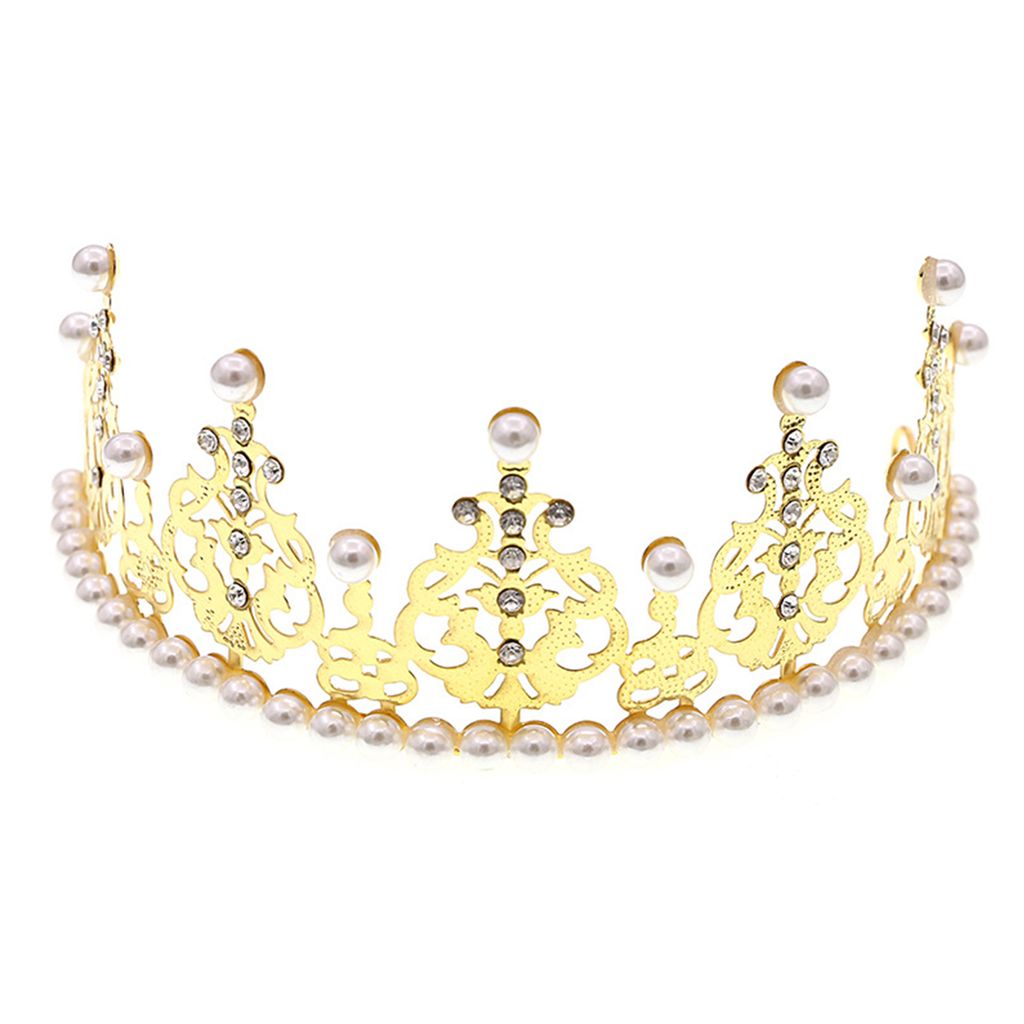 Kuchendekor Vielseitige Mini Metall Shining Crown Cake Topper für Geburtstagstortendekoration-Golden