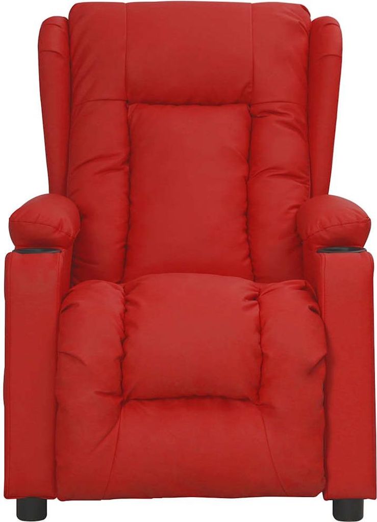 vidaXL Massagesessel Weinrot Kunstleder