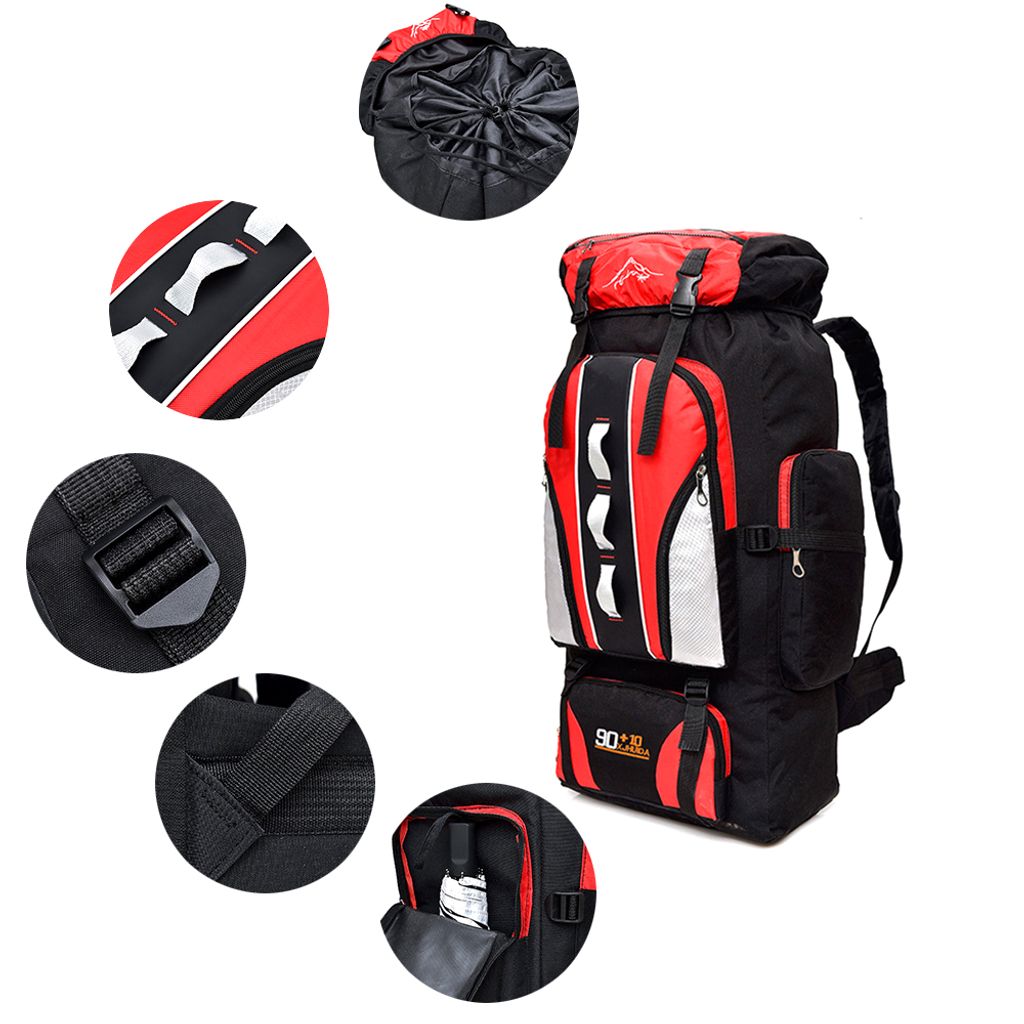 100L Trekking Wanderrucksack Reiserucksack Rucksack Outdoor Camping Wandern 