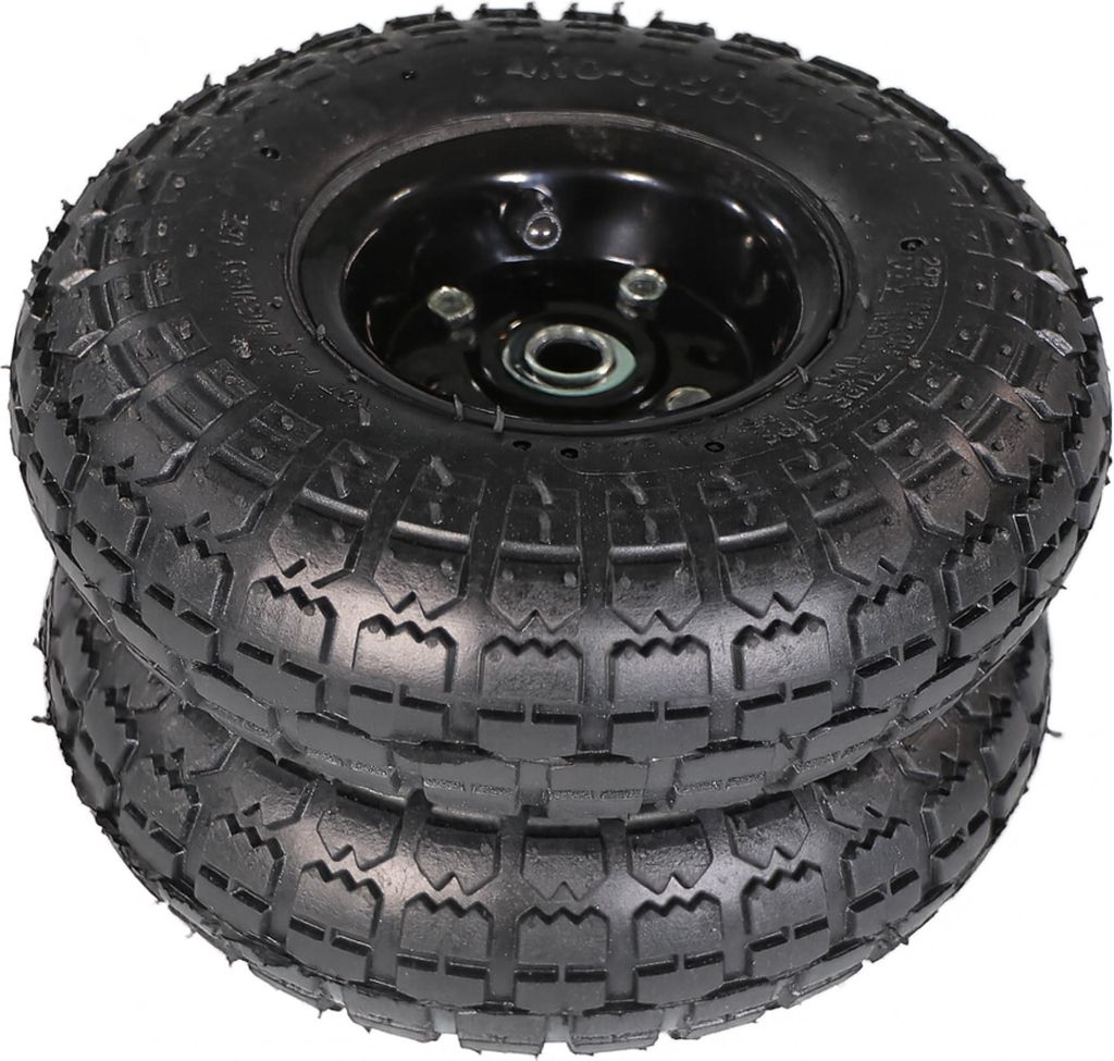 Luftreifen Bollerwagen 4.10/3.50-4, 16 mm Achse, 200 kg 2er-Set