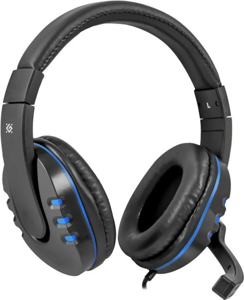 Defender WARHEAD G-160 Cuffie da gioco nero-blu con microfono + GAME