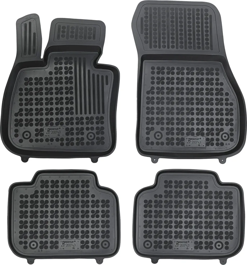 Tappetini All-Season BMW iX2 2024 U10: Gomma Heavy Duty Antifango