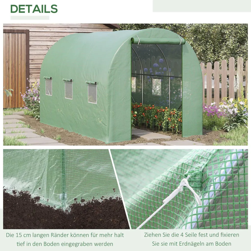 Serre tunnel anti-UV pour protéger vos plants du gel et des nuisibles - 4
