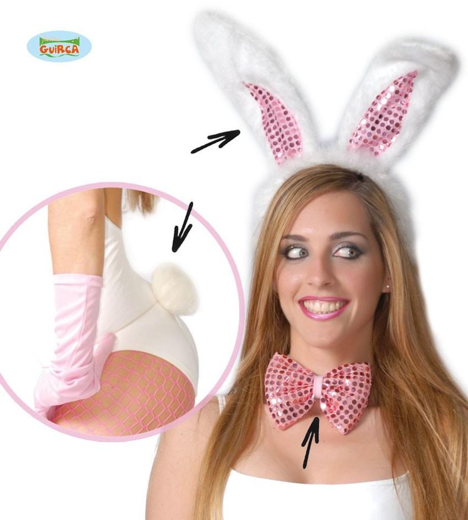 y Bunny Girl Set mit Pailletten für Damen Produktbild 
