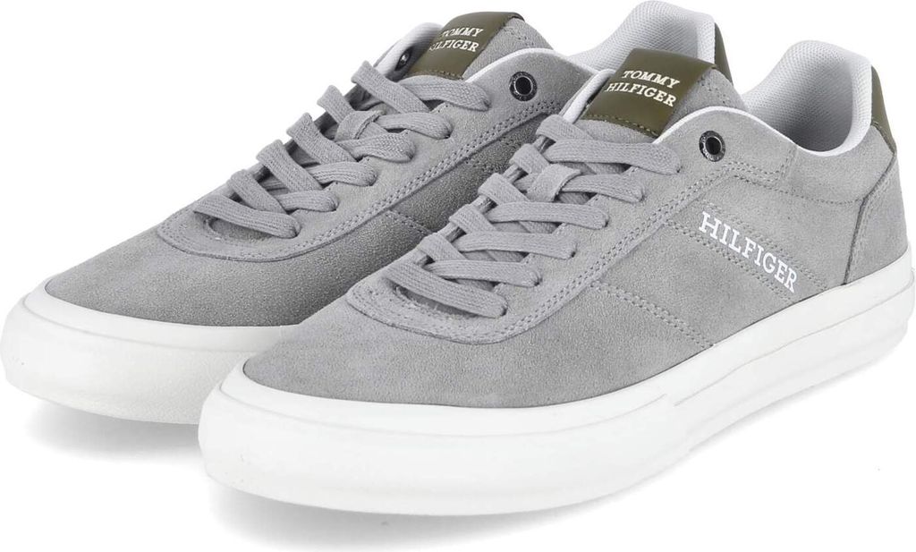 Tommy Hilfiger Herren Low Sneaker Grau Rauleder Größe: 41