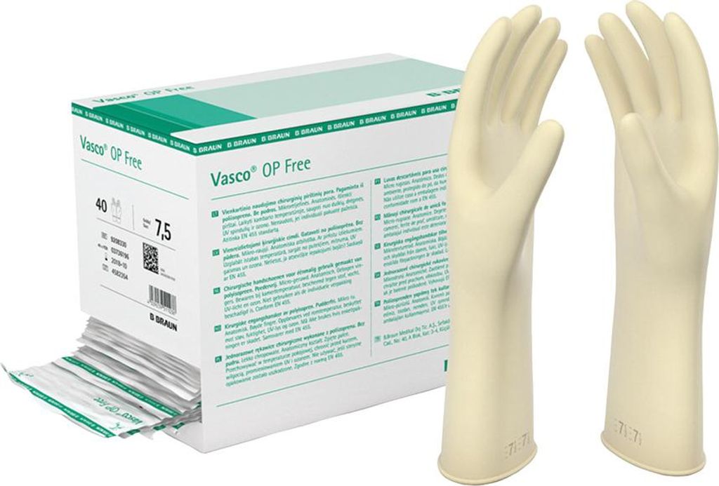 Vasco OP Free Gr.8,5 steril 40Paar