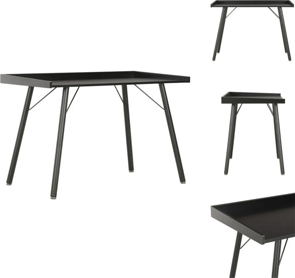 Tavolo Scrivania vidaXL Nero 90x50x79 | Arredo Studio Economico - 1