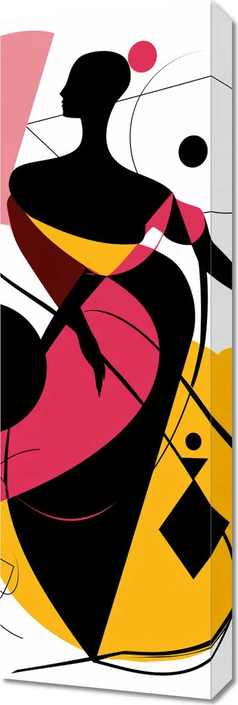 Quadro 30x90 cm Silhouette di Grazia