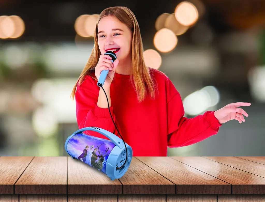 Haut-parleur Bluetooth Disney Frozen microphone enfant stop aux cris sans micro