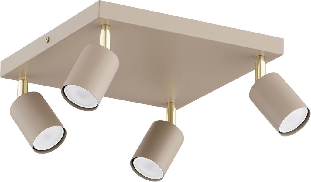 KAR-LIGHTING Deckenstrahler 4-flammig Beige/Ecru aus Metall Produktbild 