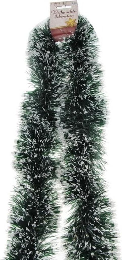 Lamettagirlande grün/weiß - ca. 7,5 x 200 cm Produktbild 