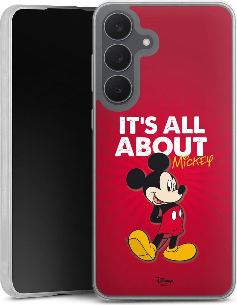 DeinDesign Slim Hülle für Samsung Galaxy S25 FE Silikon Case Ultra Dünn Handyhülle Disney Maus Offizielles Lizenzprodukt