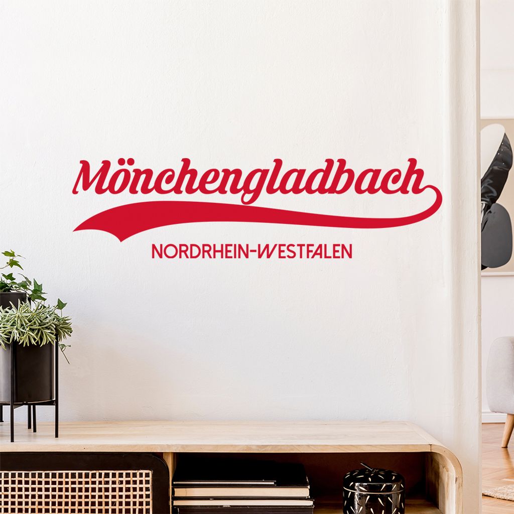 Mönchengladbach NRW Wandtattoo Wandaufkleber Wall Sticker - Dekoration, Küche, Wohnzimmer, Schlafzimmer, Badezimmer